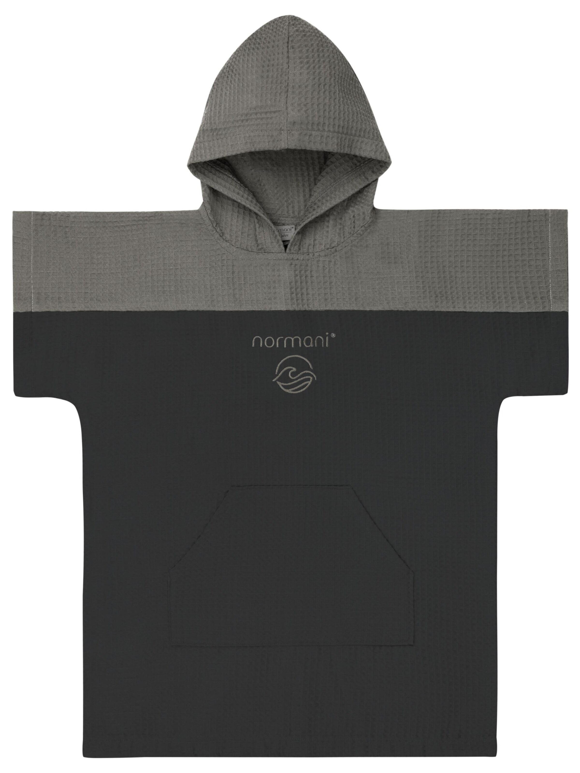 Peignoir ' Baku ' normani en noir : devant