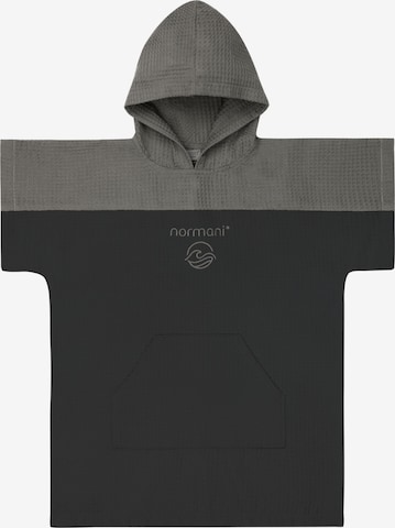 normani Bathrobe ' Baku ' in Black: front