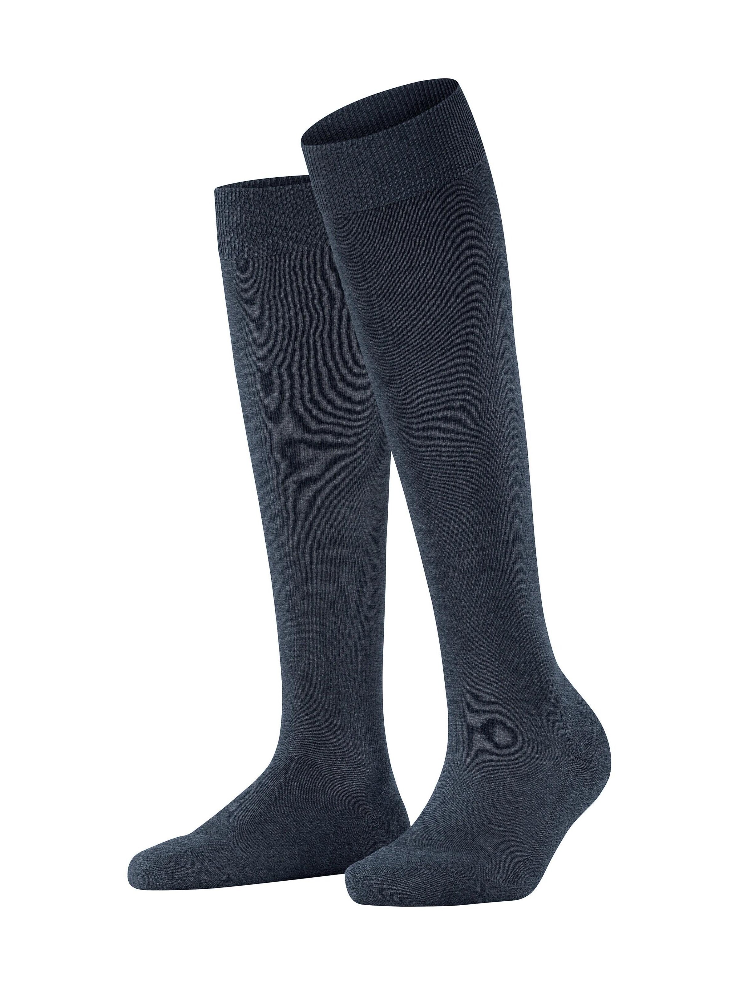 FALKE Kniestrümpfe 'ClimaWool'‌‌‌‌‌‌ in Blau: Vorderseite