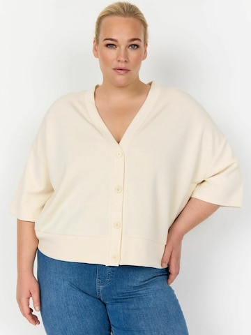 Wasabi Concept Cardigan 'Sabina 43' i beige: forside