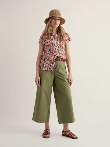 Wide leg Pantaloni di Seasalt Cornwall in verde
