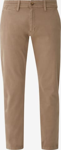 QS Trousers in Brown: front