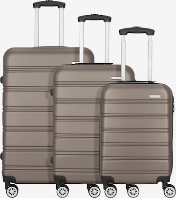 Worldpack Suitcase Set 'Toronto' in Brown: front