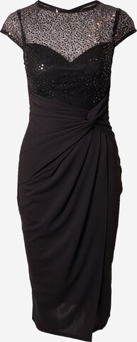 Lipsy Koktejlové šaty – černá: přední strana