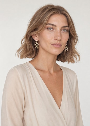 PURELEI - Pendientes 'Coral Cove' en oro