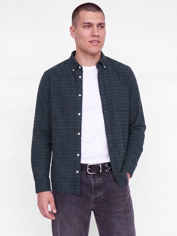 JACK & JONES - Ajuste regular Camisa en azul: frente