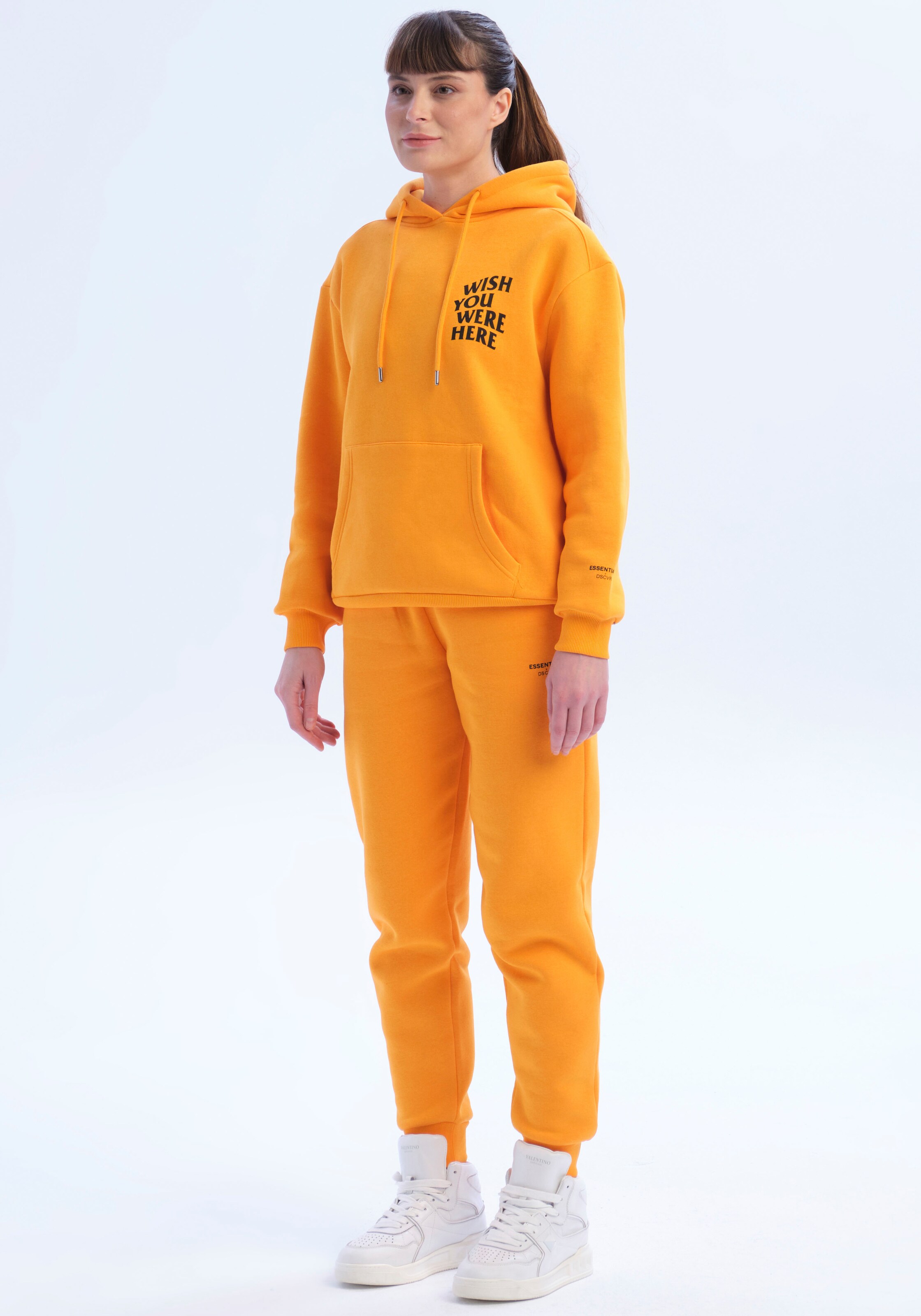 Frauen Sweat DSCVR Sweatshirt in Mandarine - GN72656 Frauen Sweat DSCVR Sweatshirt in Mandarine - GN72656