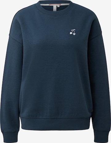 QS Sweatshirt in Blau: Vorderseite