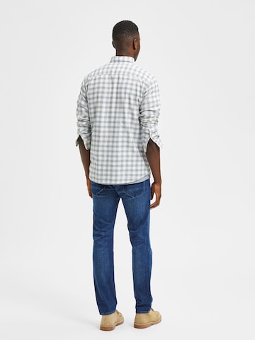 SELECTED HOMME Slim fit Button Up Shirt in Blue