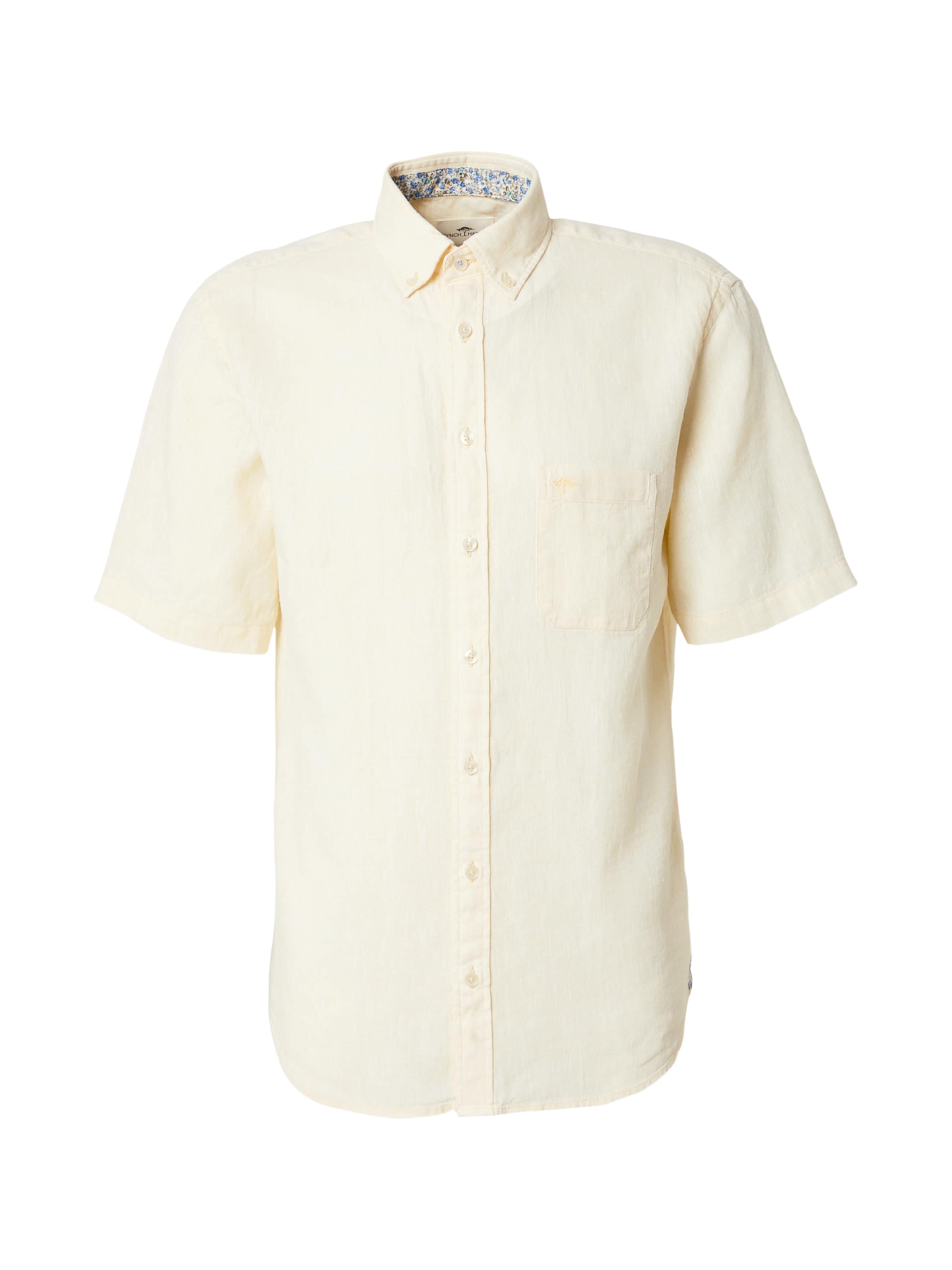 FYNCH-HATTON Rovný strih Košeľa - Žltá: predná strana