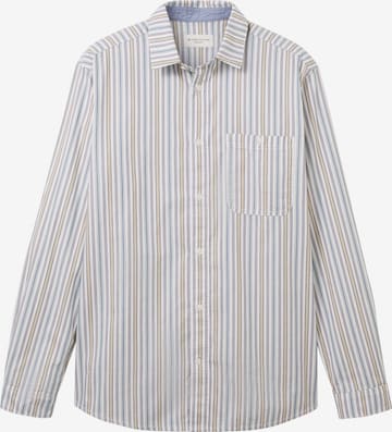 balta TOM TAILOR Standartinis modelis Marškiniai: priekis