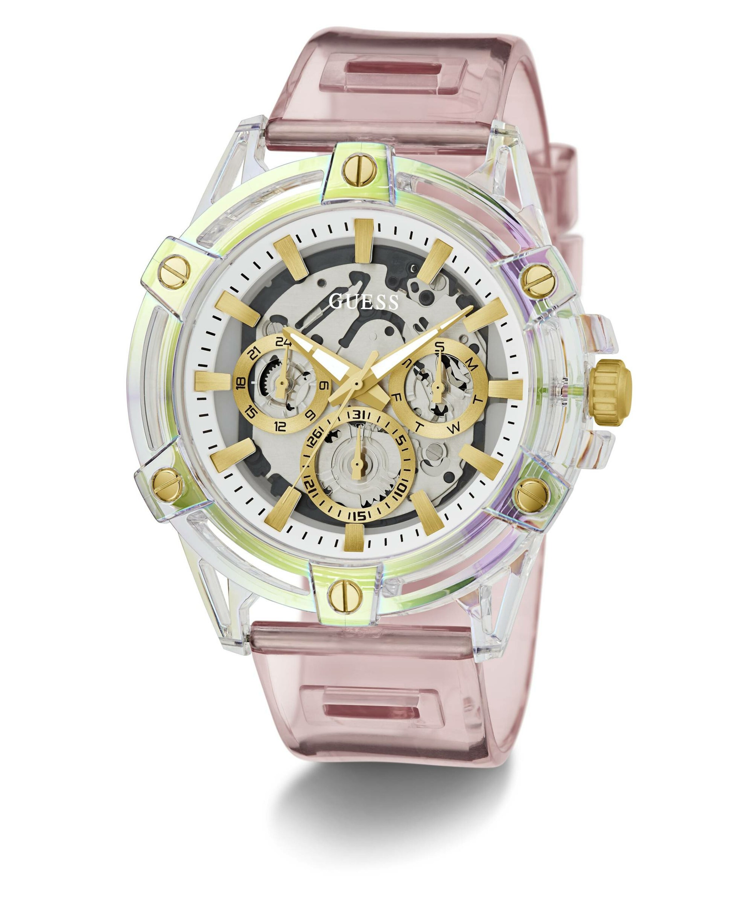 GUESS Uhr in Pink: Vorderseite