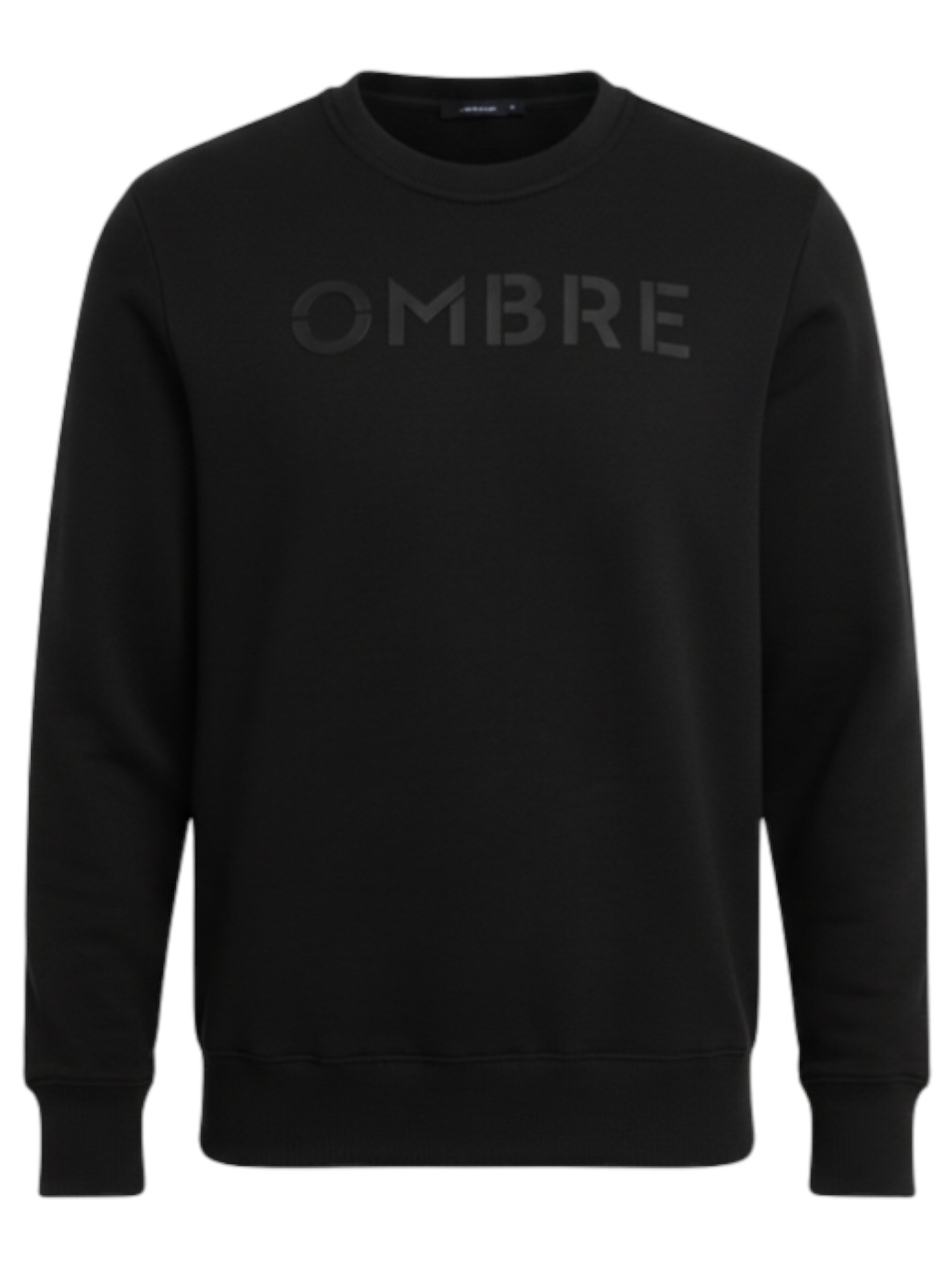 Ombre Sweatshirt 'OM-SSPS-0181' in Zwart: voorkant
