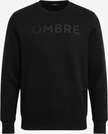 Ombre Sweatshirt 'OM-SSPS-0181' in Zwart: voorkant