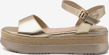 Alviero Martini Sandale in Gold: Vorderseite