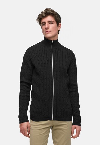 Kronstadt Knit cardigan in Black: front