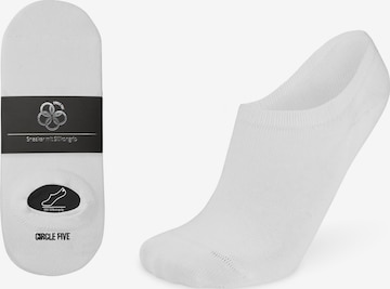 Circle Five Ankle socks '6 Paar Füßlinge Silikongrip ohne verrutschen' in White: front