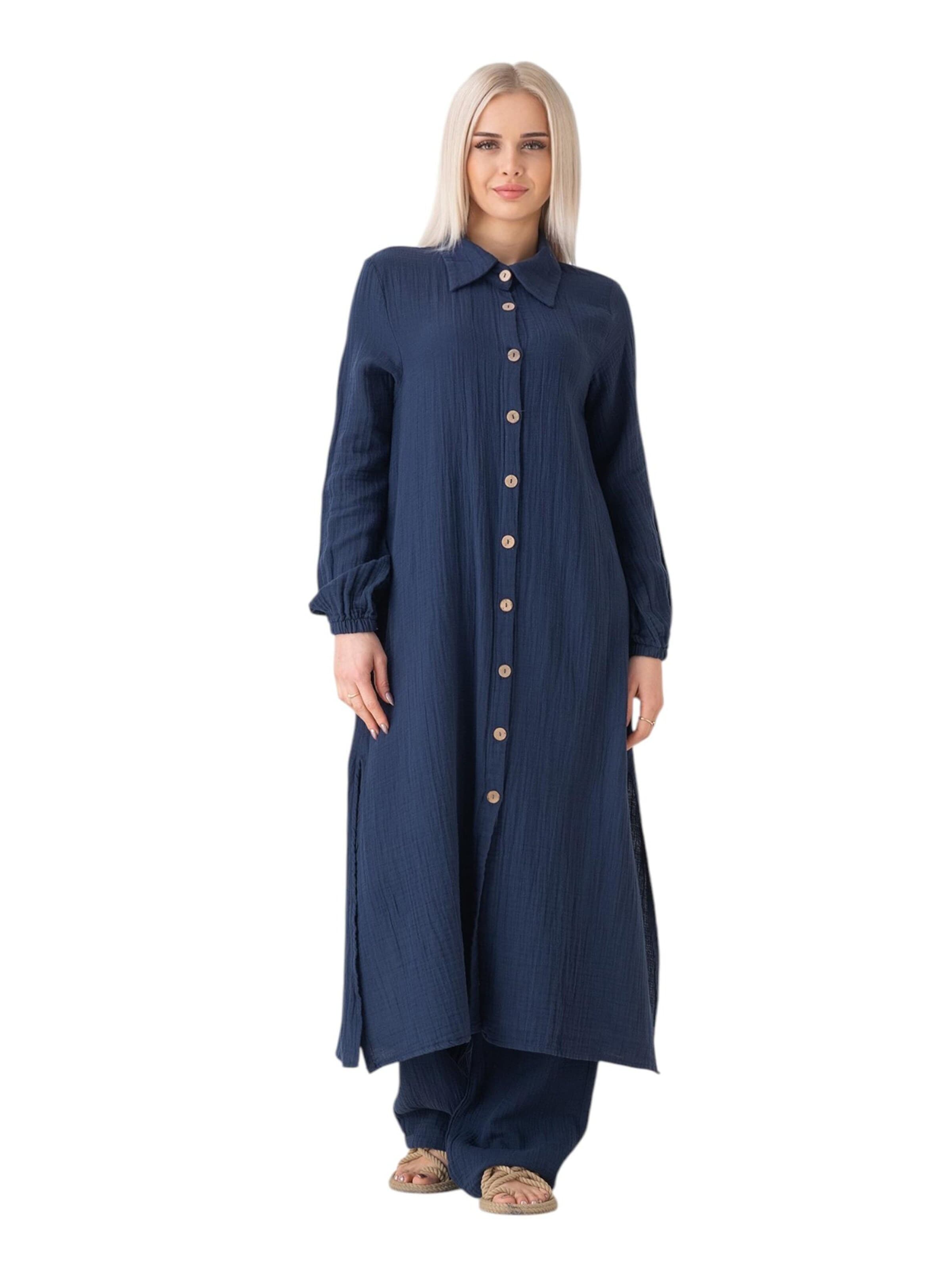 WENOR Blouse 'Nergis' in Blauw