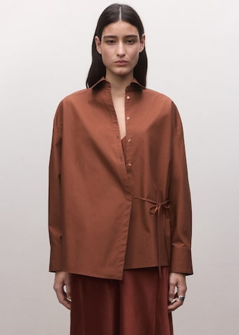 MANGO Blouse 'David' in Orange: front