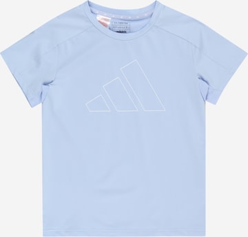 ADIDAS SPORTSWEAR Sportshirt 'Essentials Aeroready -Fit Logo' in Blau: predná strana