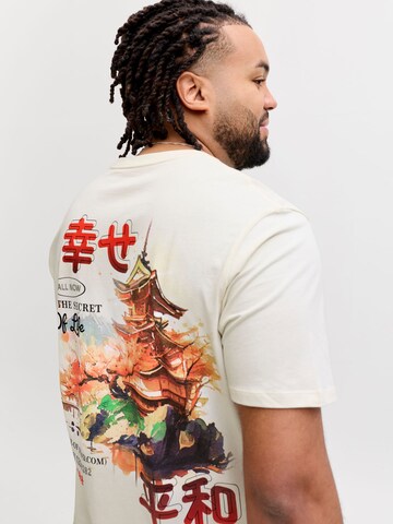 T-Shirt 'JORBig Japan' JACK & JONES en blanc