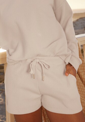 s.Oliver Regular Pyjamabroek in Beige