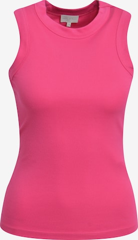 Milano Italy Geripptes Tanktop in Pink: Vorderseite