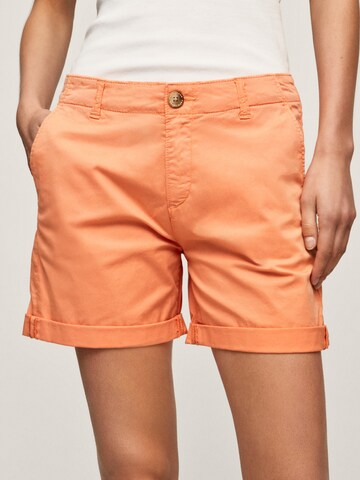 Pepe Jeans Regular Pants 'JUNIE ' in Orange