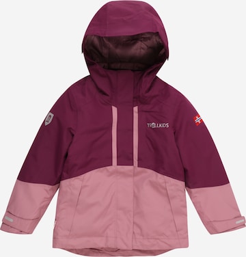 TROLLKIDS Outdoorjacka i rosa: framsida