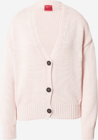 HUGO Cardigan i pink: forside