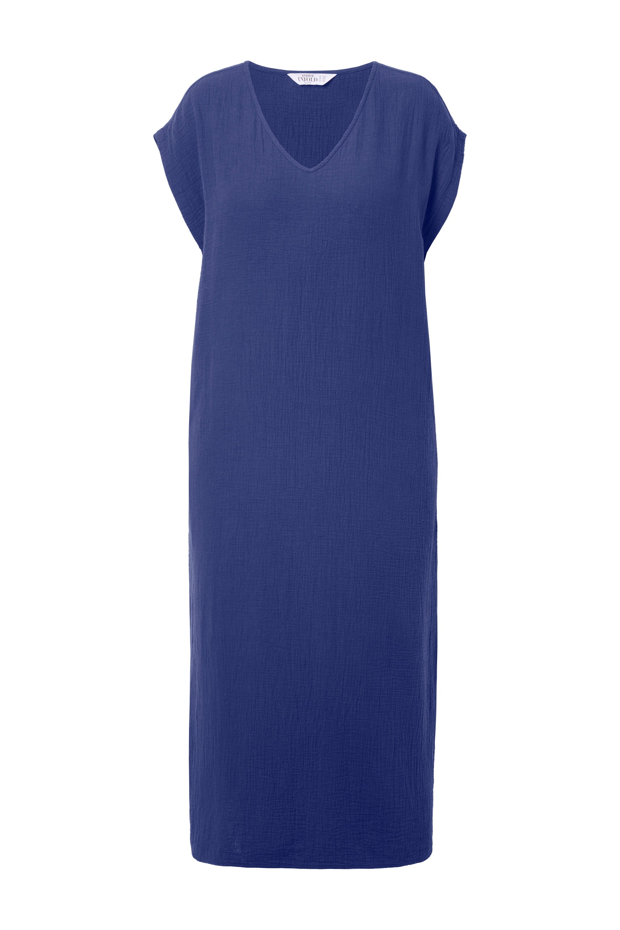 Studio Untold Jurk in Blauw: voorkant