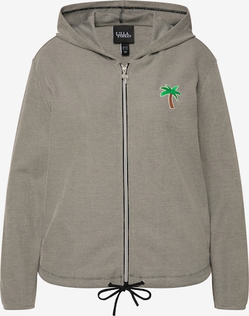 Ulla Popken Sweatvest in Beige: voorkant