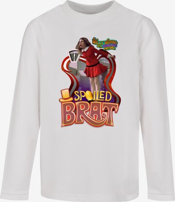 T-Shirt 'Willy Wonka And The Chocolate Factory - Spoiled Brat' ABSOLUTE CULT en blanc : devant