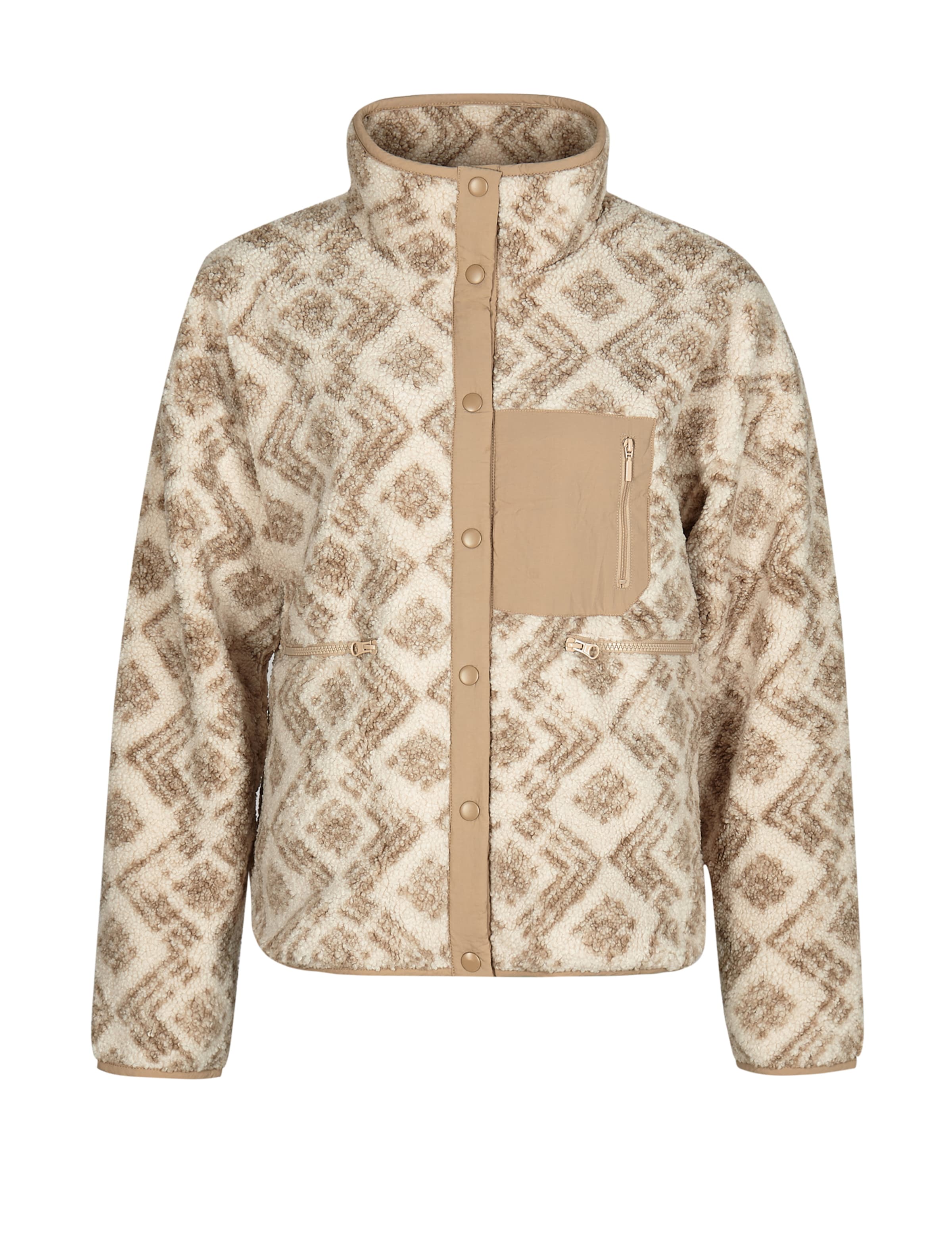 South Beach Fleecejakke i grå: forside