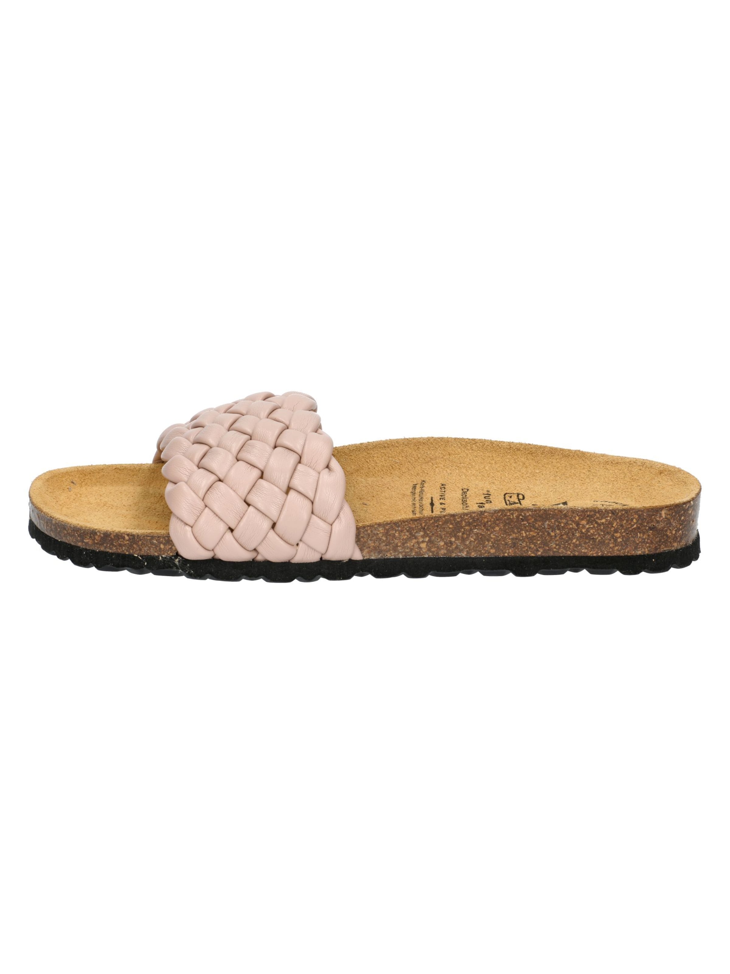 LICO Pantolette 'Bioline Plait' in Pink