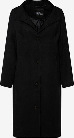 Ulla Popken Between-Seasons Coat in Black: front