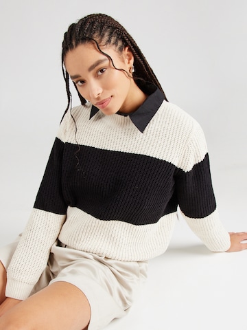 Pull-over 'VMAGATE' VERO MODA en beige : devant