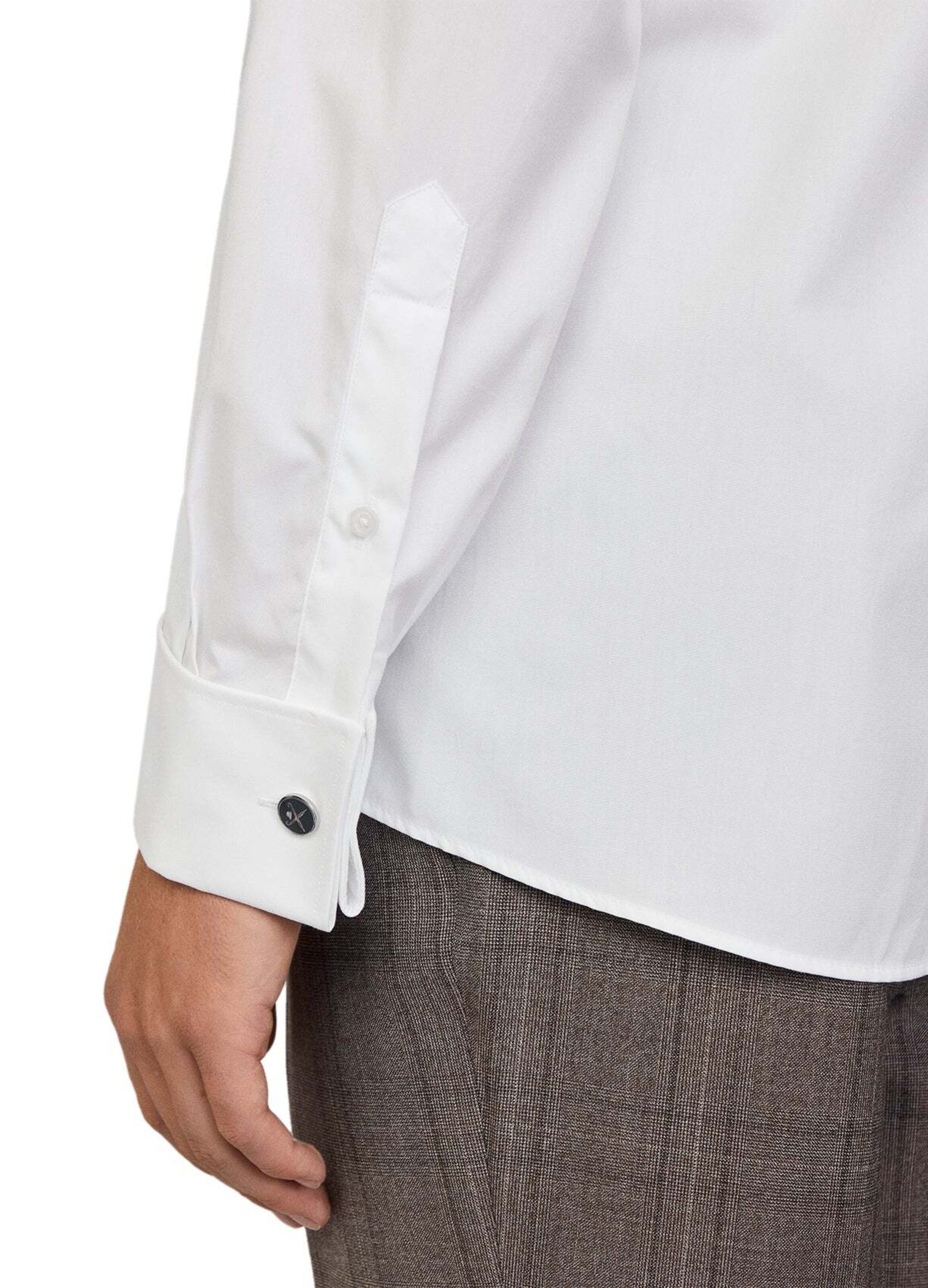 Hackett London Slim Fit Businesshemd 'Poplin Classic' in Weiß