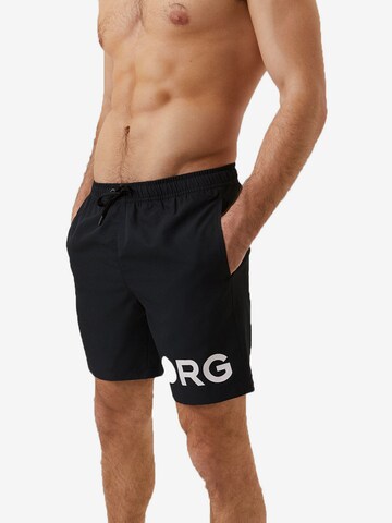BJÖRN BORG Board Shorts in Black: front
