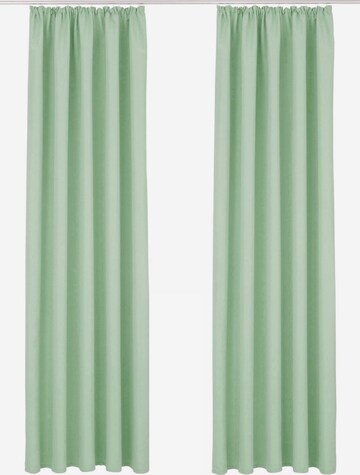 HOME AFFAIRE Curtains & Drapes in Green: front