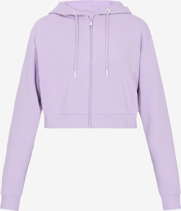 Veste de survêtement 'Back To School' MYMO en violet : devant