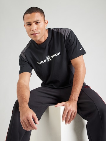 Nike Sportswear Shirt 'SHOX' in Zwart: voorkant