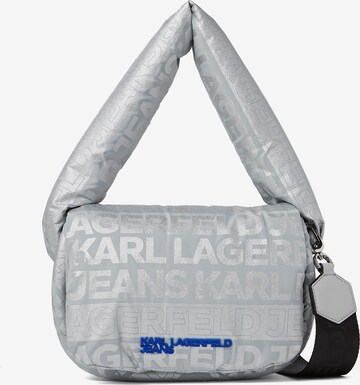 Karl Lagerfeld Taška přes rameno – stříbrná: přední strana