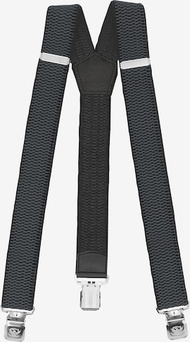 Fabio Farini Suspenders in Grey: front