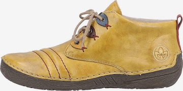 Rieker Lace-Up Shoes in Yellow