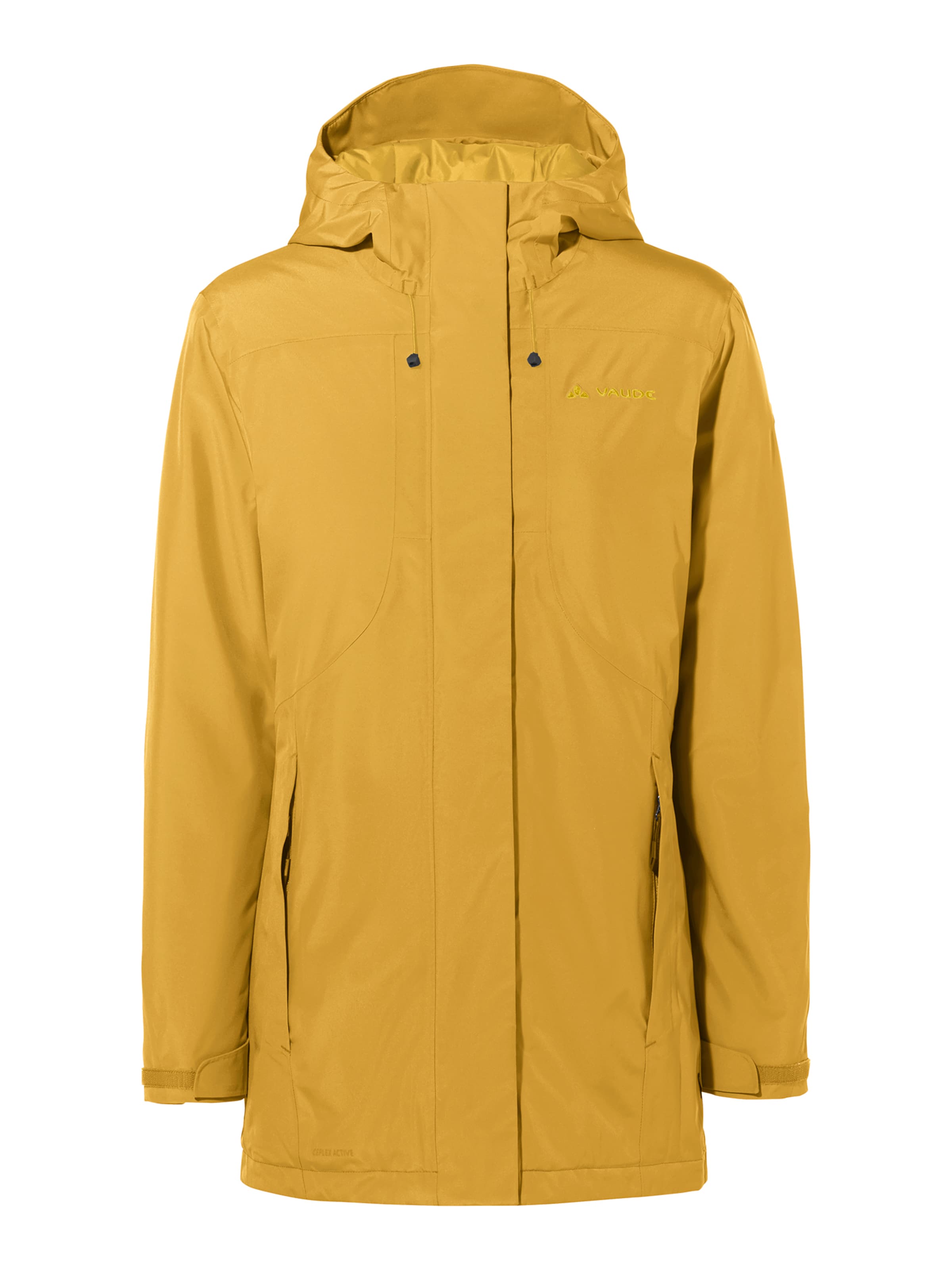 VAUDE Between-Seasons Parka 'Rosemoor' in Yellow: front