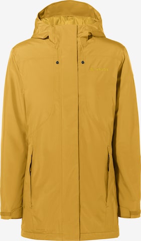 VAUDE Between-seasons parka 'Rosemoor' in Yellow: front