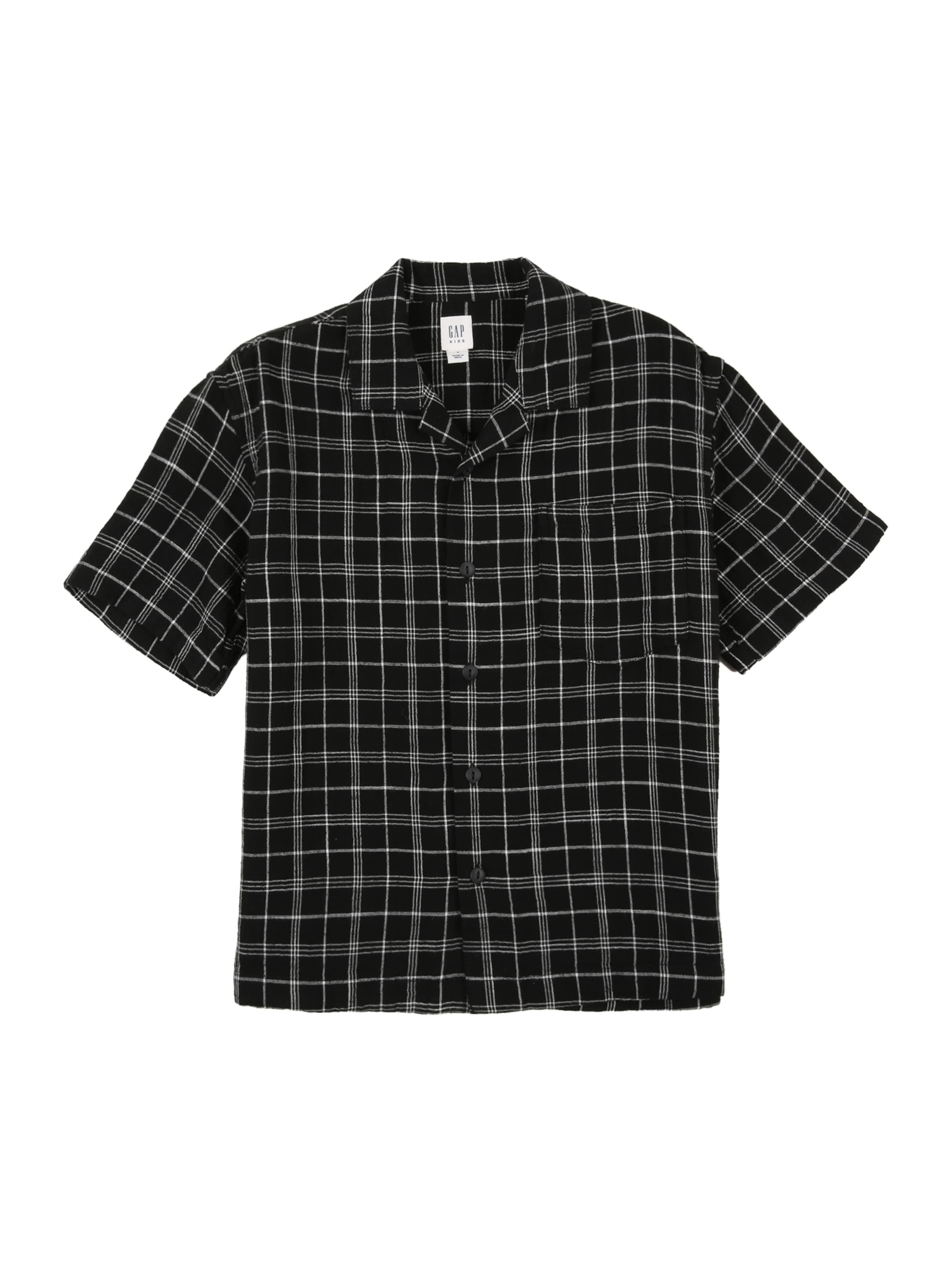 GAP Regular fit Риза в черно: отпред