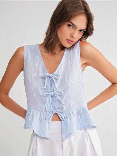 MixRay Bluse 'Blusen'‌‌‌‌‌‌‌‌‌ in S in hellblau, Produktansicht