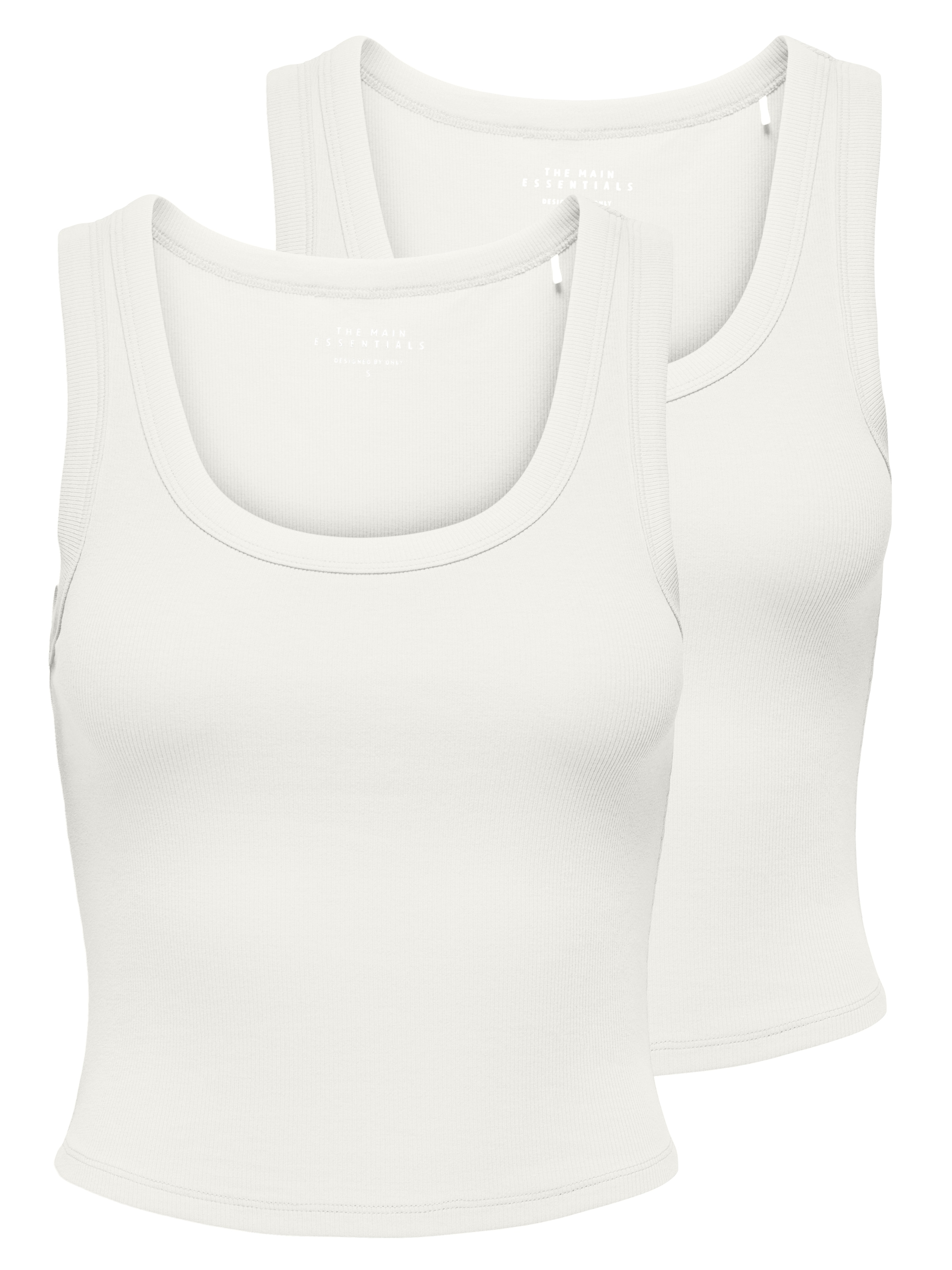 ONLY Overdel 'ONLEASY' i hvid: forside